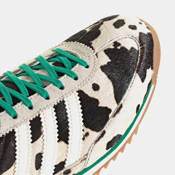 SL72 Cow Print Womens Lifestyle Shoes (Core Black/Off White/Court Green)