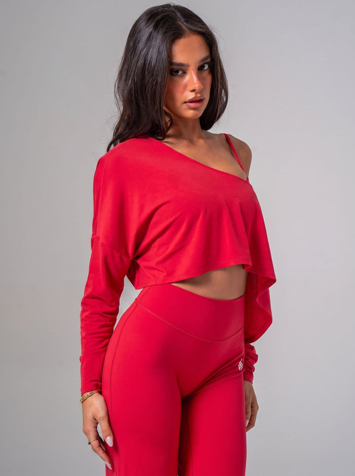 Slouchy Off Shoulder Top - Cherry Clothing Ryderwear