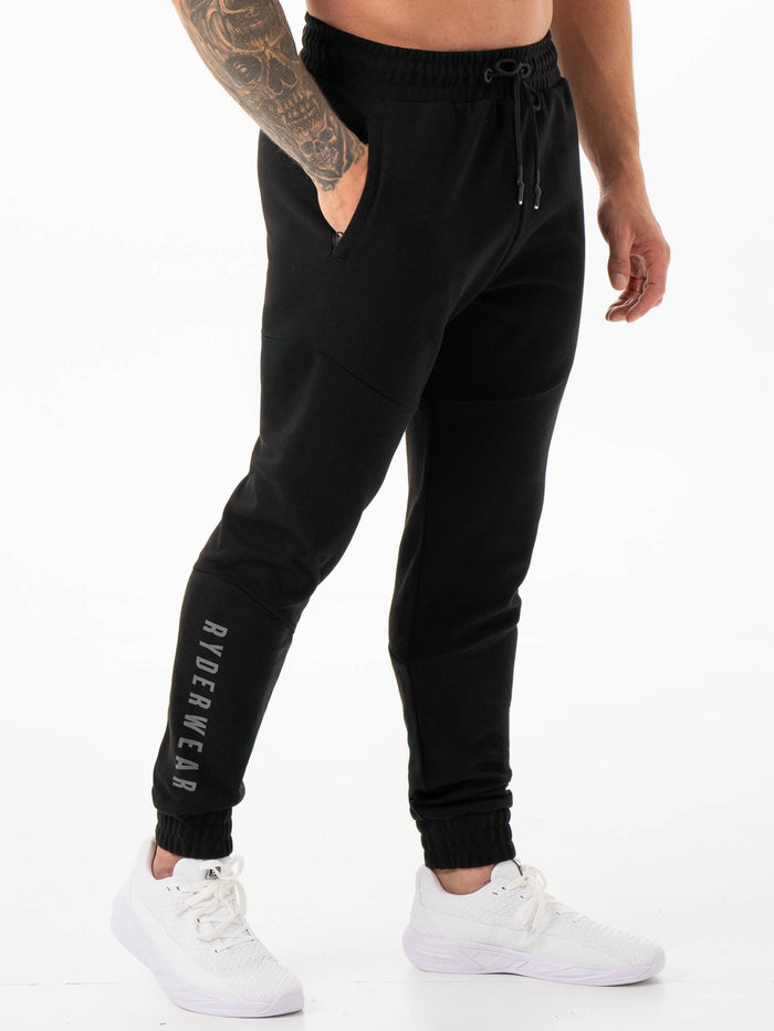 Soft Tech Trackpants - Black Clothing Ryderwear