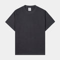 Solid Novelty Mens Short Sleeve Shirt (Charcoal Grey)