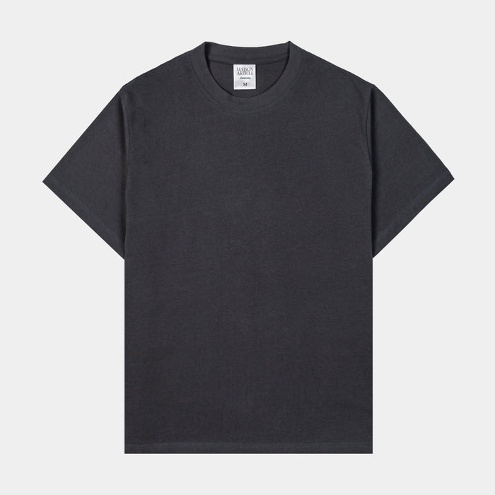 Solid Novelty Mens Short Sleeve Shirt (Charcoal Grey)