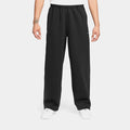 Solo Swoosh Fleece Open Hem Mens Pants (Black/Black/White)