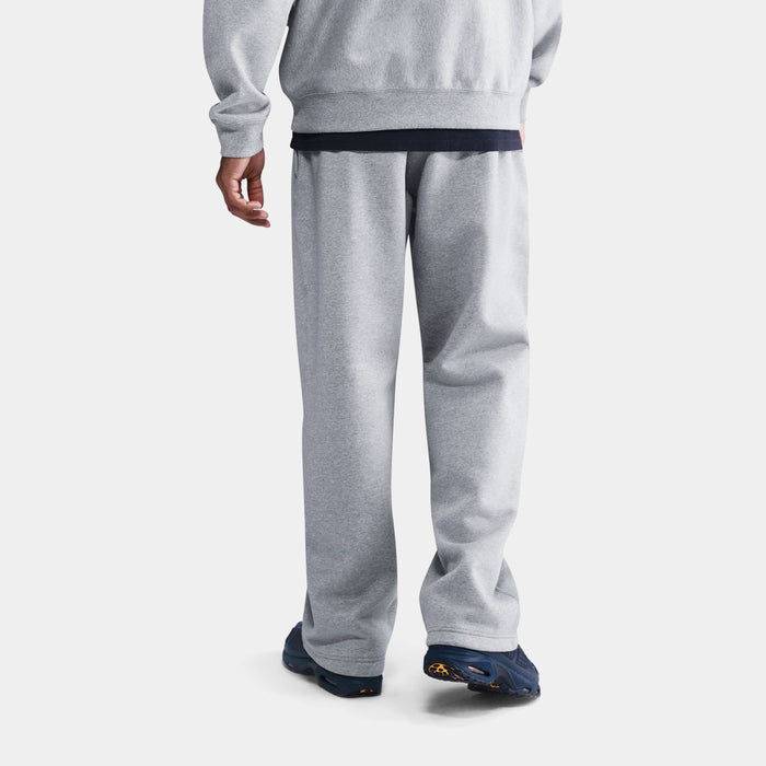 Solo Swoosh Open Hem Trousers Mens Pants (Dark Grey Heather/Light Smoke Grey/White)