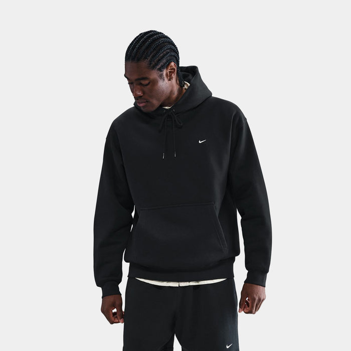 Solo Swoosh Pullover Mens Hoodie (Black/Black/White)