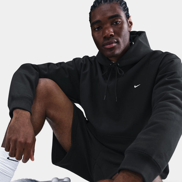 Solo Swoosh Pullover Mens Hoodie (Black/Black/White)