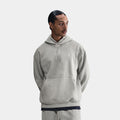 Solo Swoosh Pullover Mens Hoodie (Dark Grey Heather/Light Smoke Grey/White)