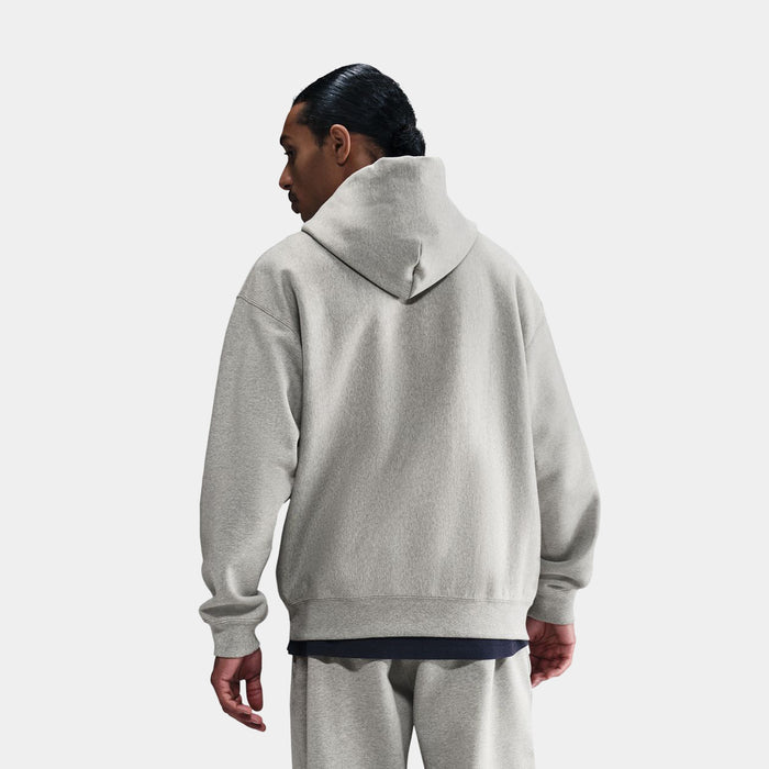Solo Swoosh Pullover Mens Hoodie (Dark Grey Heather/Light Smoke Grey/White)