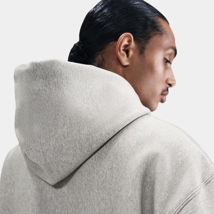 Solo Swoosh Pullover Mens Hoodie (Dark Grey Heather/Light Smoke Grey/White)