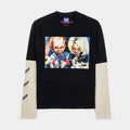 SP x Chucky Friend To The End Mens Long Sleeve Shirt (Black/Red)