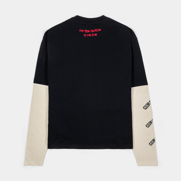 SP x Chucky Friend To The End Mens Long Sleeve Shirt (Black/Red)