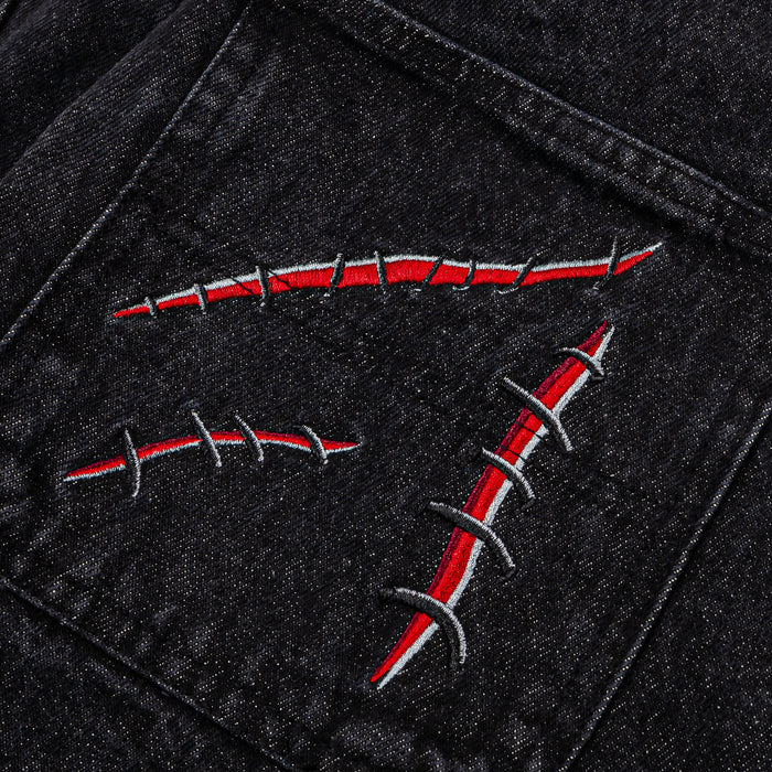 SP x Chucky Good Guys Double Knee Mens Pants (Black/Red)