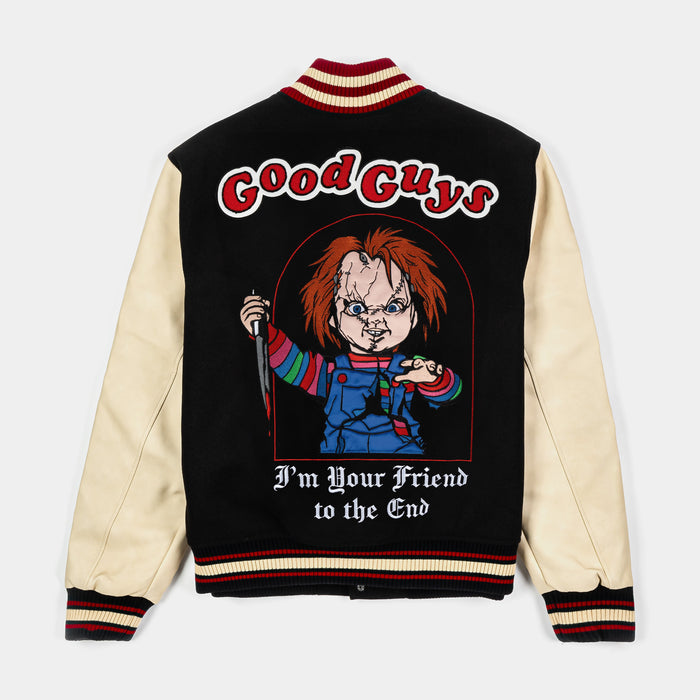 SP x Chucky Good Guys Varsity Mens Jacket (Blue/Cream)