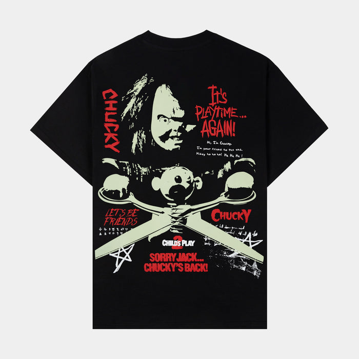 SP x Chucky Hi Im Chucky Mens Short Sleeve Shirt (Black/Green)