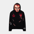 SP x Chucky Playtime Mask Full Zip Up Mens Hoodie (Black/Red)