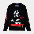 SP x Chucky Wanna Play Mens Long Sleeve Shirt (Black/Red)