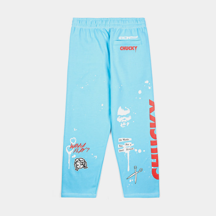 SP x Chucky Wanna Play Mens Sweatpants (Blue/Red)