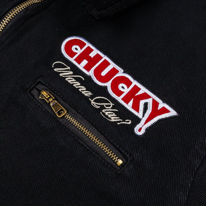 SP x Chucky Wanna Play Washed Work Mens Jacket (Black/Red)