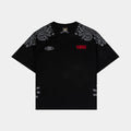 SP x Scarface Paisley All Over Print Mens Short Sleeve Shirt (Black/Grey)