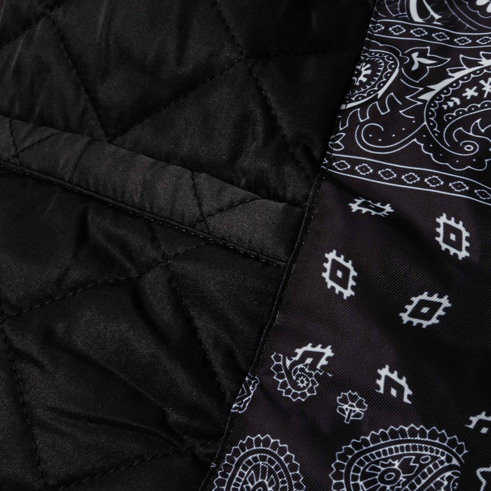 SP x Scarface Paisley Varsity Jacket (Black/White)