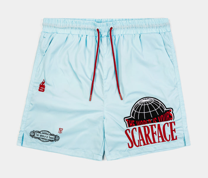 SP x Scarface Power Hybrid Mens Shorts (Blue/Red)