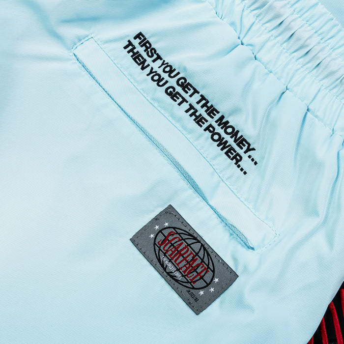 SP x Scarface Power Hybrid Mens Shorts (Blue/Red)