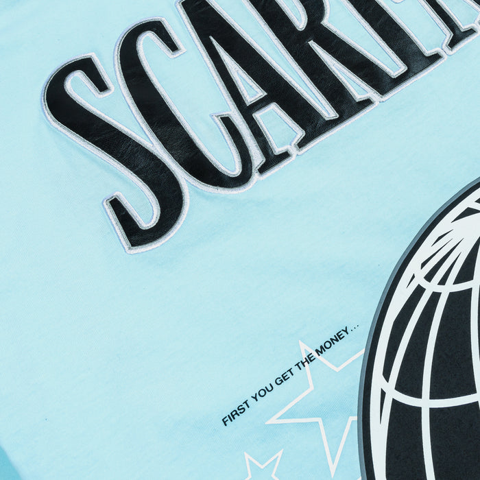 SP x Scarface Respect Mens Short Sleeve Shirt (Blue/Red)