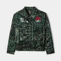 SP x Scarface Satin Paisley Mens Jacket (Green/White)
