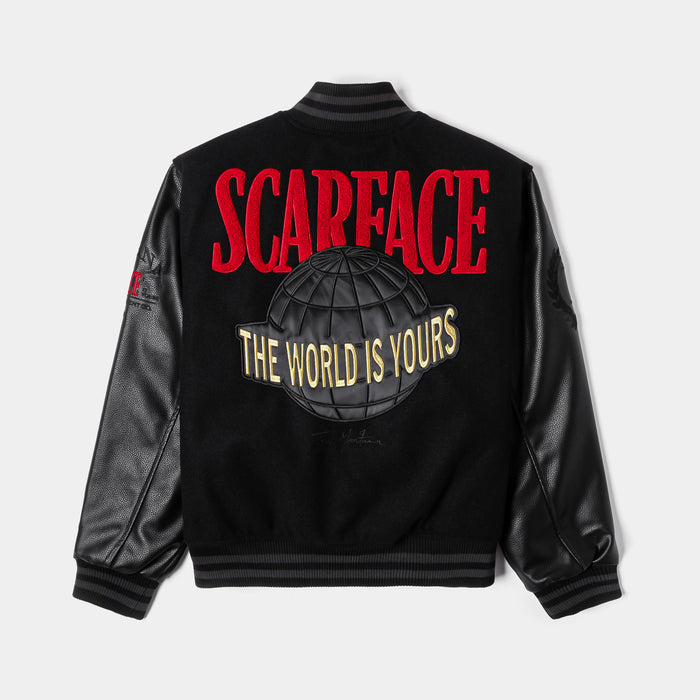 SP x Scarface TWIY Varsity Jacket (Black/Red)