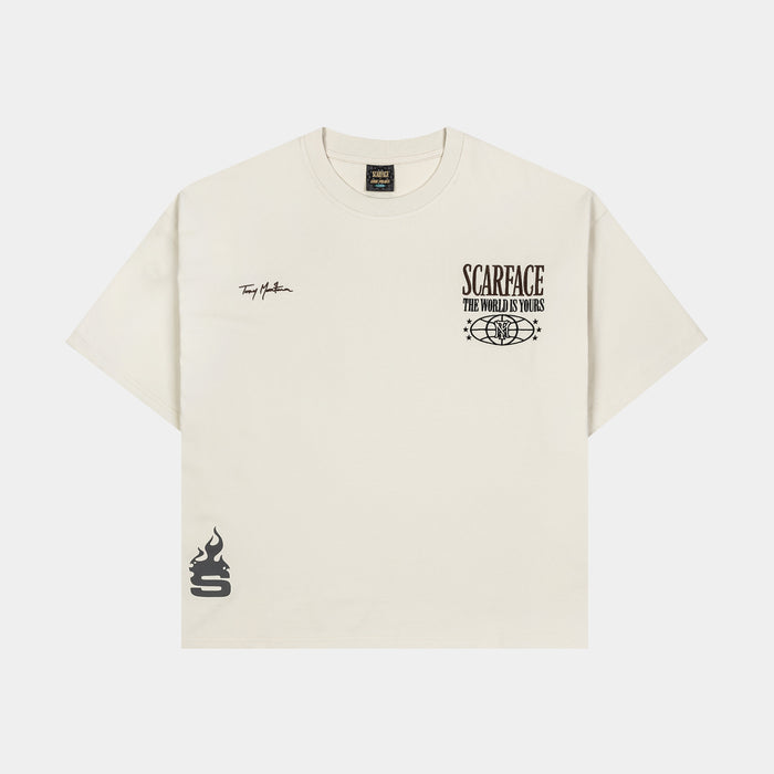SP x Scarface Vengeance Light Mens Short Sleeve Shirt (Beige/Taupe)