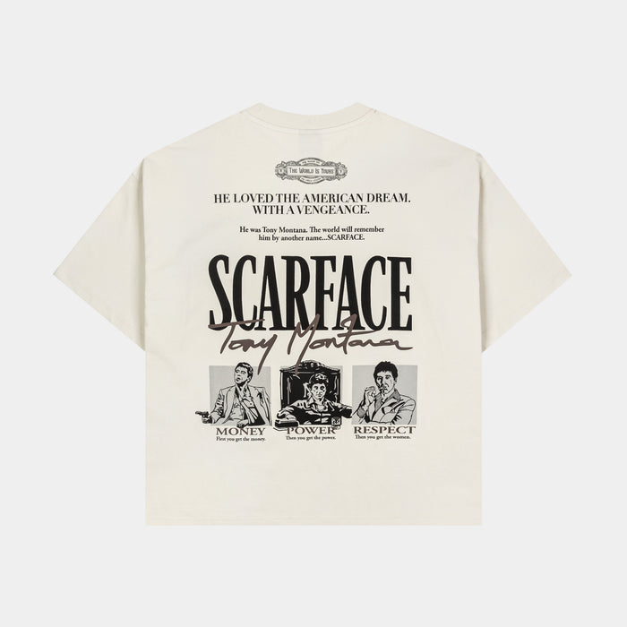 SP x Scarface Vengeance Light Mens Short Sleeve Shirt (Beige/Taupe)