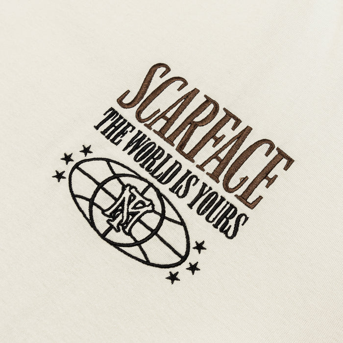 SP x Scarface Vengeance Light Mens Short Sleeve Shirt (Beige/Taupe)