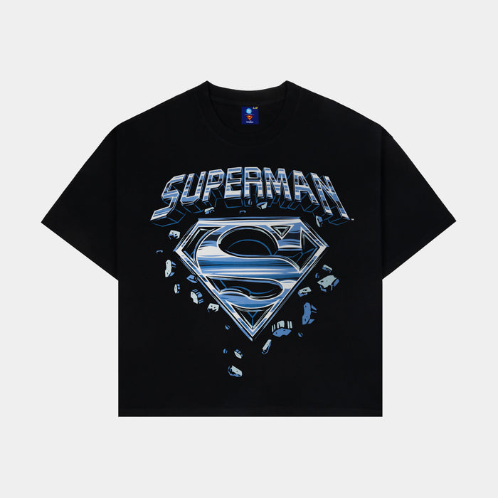 SP x Superman Soaring Mens Short Sleeve Shirt (Black/Blue)