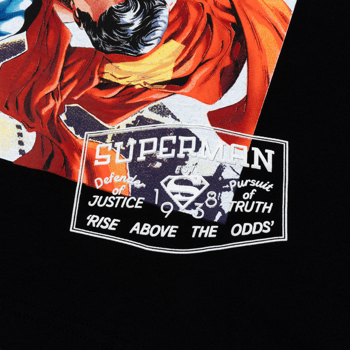 SP x Superman Soaring Mens Short Sleeve Shirt (Black/Blue)