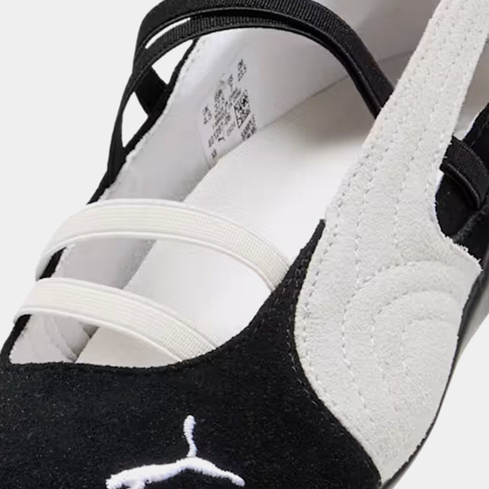 Speedcat Ballet Suede Womens Lifestyle Shoes (Black/White/Black)