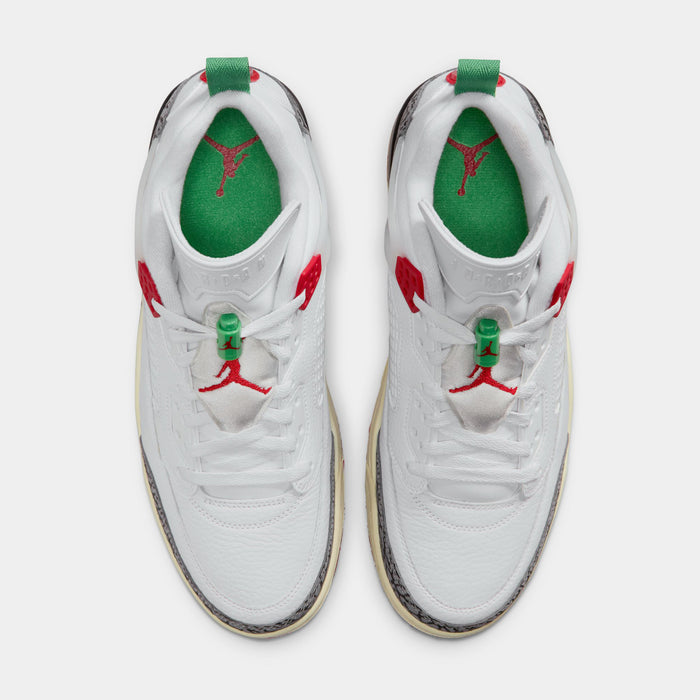 Spizike Low Do The Right Thing Mens Basketball Shoes (White/Coconut Milk/Black/Varsity Red)