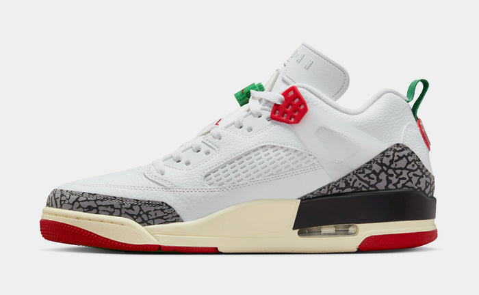 Spizike Low Do The Right Thing Mens Basketball Shoes (White/Coconut Milk/Black/Varsity Red)