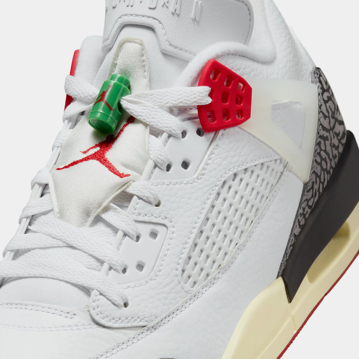 Spizike Low Do The Right Thing Mens Basketball Shoes (White/Coconut Milk/Black/Varsity Red)