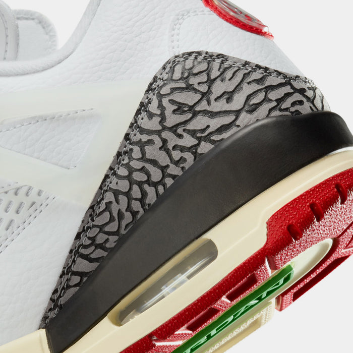 Spizike Low Do The Right Thing Mens Basketball Shoes (White/Coconut Milk/Black/Varsity Red)