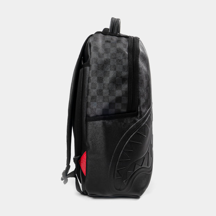 Spritz Black Checkered Mens Backpack (Black)