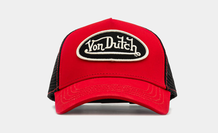 Staple Trucker Mens Hat (Red/Black)