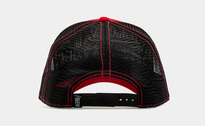 Staple Trucker Mens Hat (Red/Black)