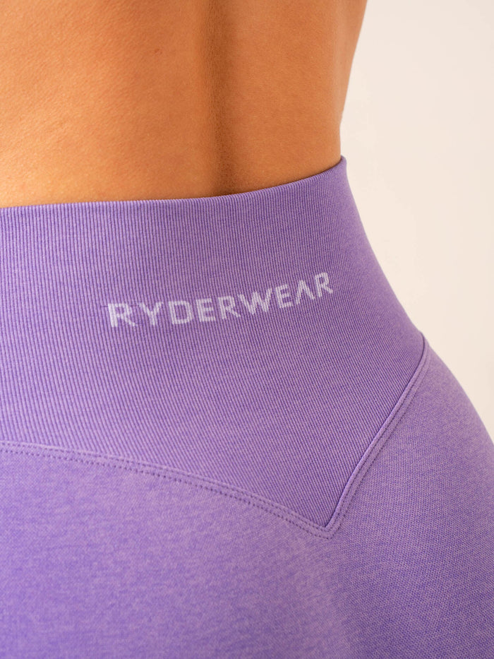 Sculpt Seamless Leggings - Violet Marl Clothing Ryderwear