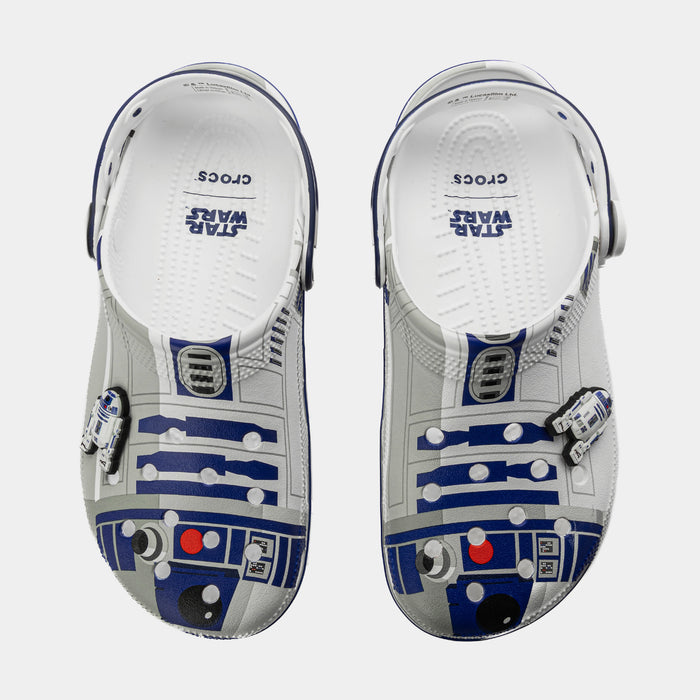 Star Wars R2-D2 Classic Clog Mens Lifestyle Sandals (White/Blue/Light Grey)