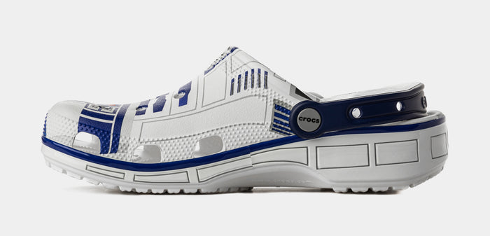 Star Wars R2-D2 Classic Clog Mens Lifestyle Sandals (White/Blue/Light Grey)