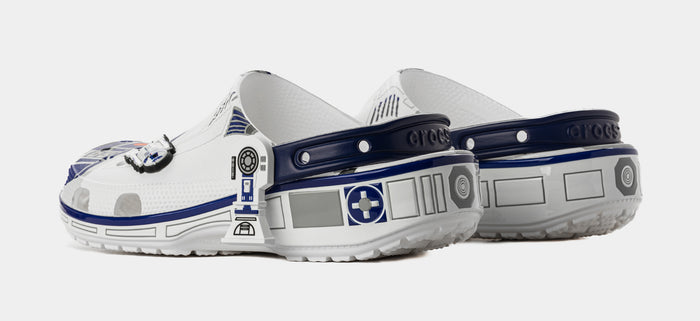 Star Wars R2-D2 Classic Clog Mens Lifestyle Sandals (White/Blue/Light Grey)