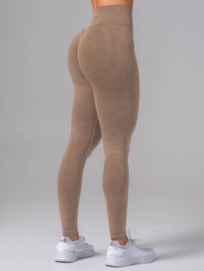 Stonewash Scrunch Seamless Leggings - Chai Clothing Ryderwear
