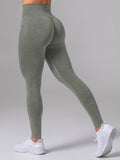 Stonewash Scrunch Seamless Leggings - Eucalyptus Clothing Ryderwear