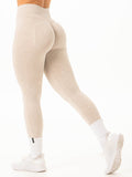 Stonewash Scrunch Seamless Leggings - Latte Stonewash Clothing Ryderwear