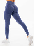 Stonewash Scrunch Seamless Leggings - Navy Stonewash Clothing Ryderwear