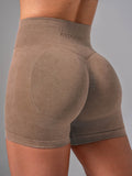 Stonewash Scrunch Seamless Shorts - Chai Clothing Ryderwear